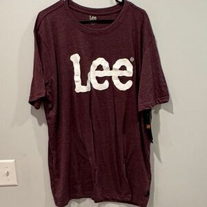 Lee Men's Maroon Short Sleeve Tee